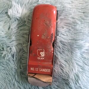 Vintage Norton Tool Bear Brand No. 12 Sander Orange